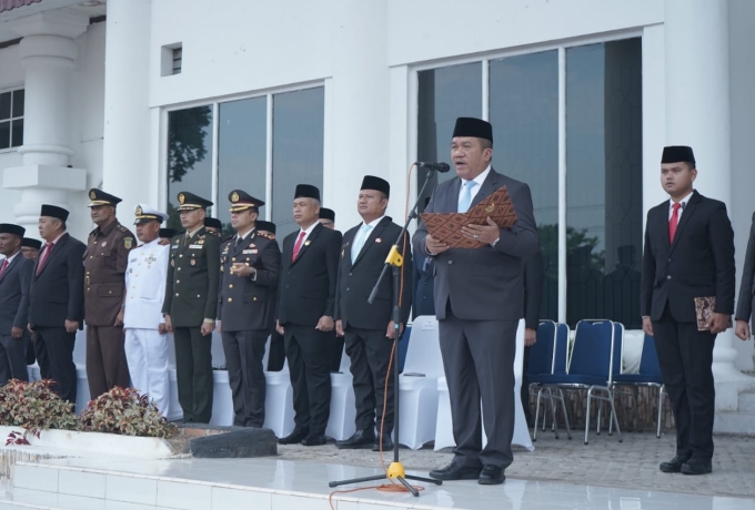 Bupati Asahan Pimpin Upacara Hari Lahir Pancasila