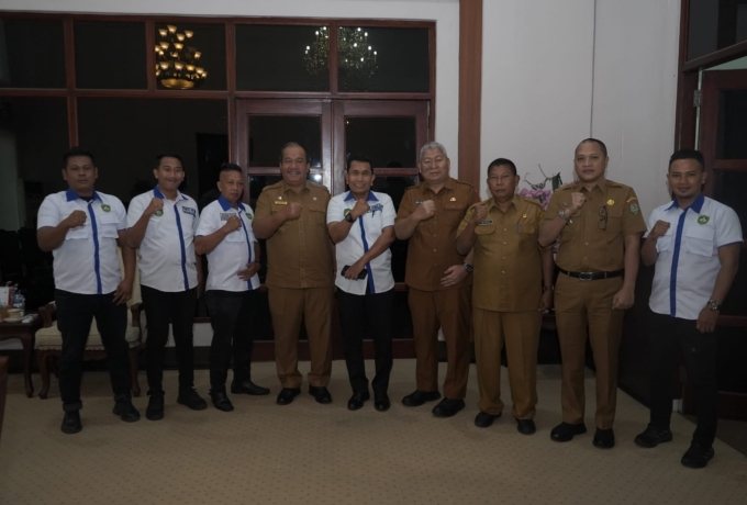 Bupati Asahan Terima Audiensi Pertina Kabupaten Asahan untuk Kejurda Tinju 2025