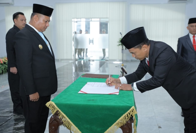 Dr. Bukit Buchori Siagian Resmi Jabat Kepala Pelaksana BPBD Asahan