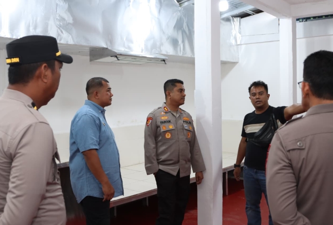 Kapolres Indragiri Hilir Tinjau Progres Pembangunan Dapur SPPG untuk Program MBG