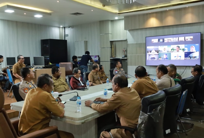 Bahas Situasi Terkini, Forkopimda Siak Rakor Bersama Kemendagri