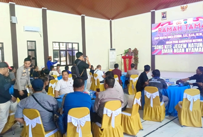 Ramah Tamah Kapolres Natuna: Media Mitra Strategis Jaga Keamanan Daerah