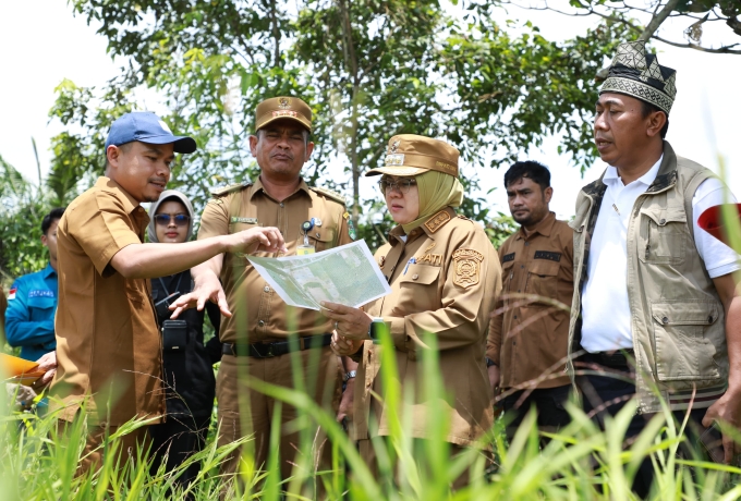 Optimalkan Aset Pemkab, Bupati Siak Tinjau Lahan di Bungaraya