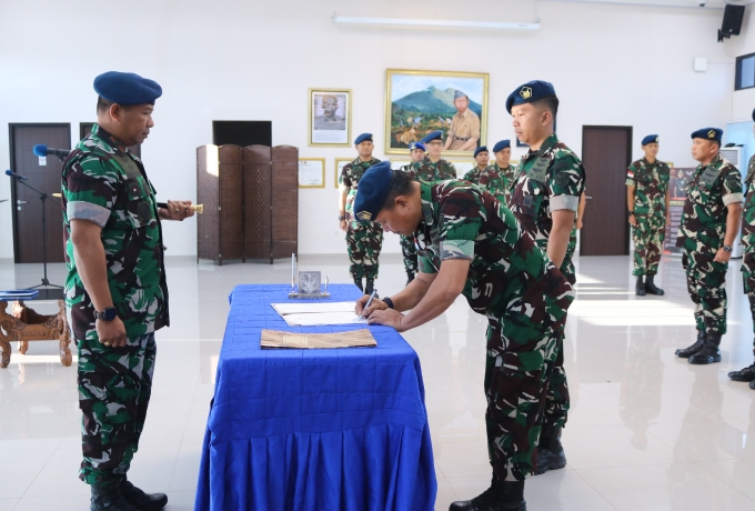 Danlanud Raden Sadjad Natuna Pimpin Sertijab Tiga Kepala Dinas