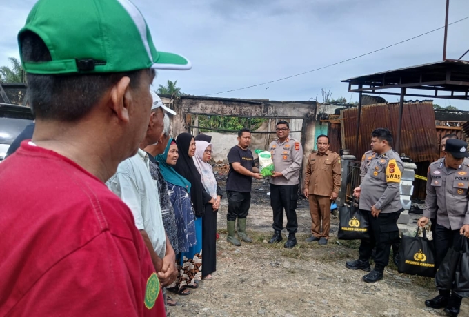 Antisipasi Kebakaran, Kapolsek dan Pemdes Minta Unit Damkar Standby di Kecamatan Kuok