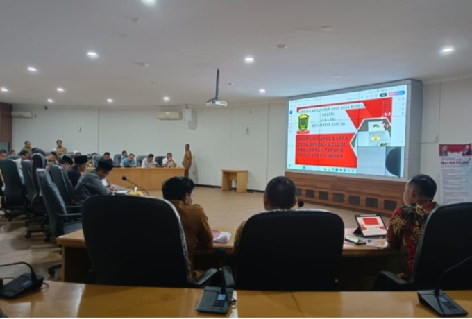 DPRD Kampar Rekomendasikan Evaluasi Tapal Batas Desa Bencah Kelubi dan Kota Garo