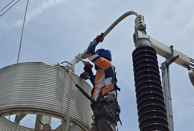 Tim ULTG Pasir Putih Sigap Atasi Hotspot di GI Perawang 150 kV