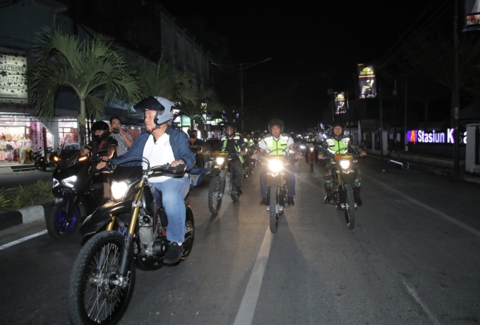 Bupati Asahan Pimpin Patroli Gabungan Malam, Jaga Kondusifitas Daerah