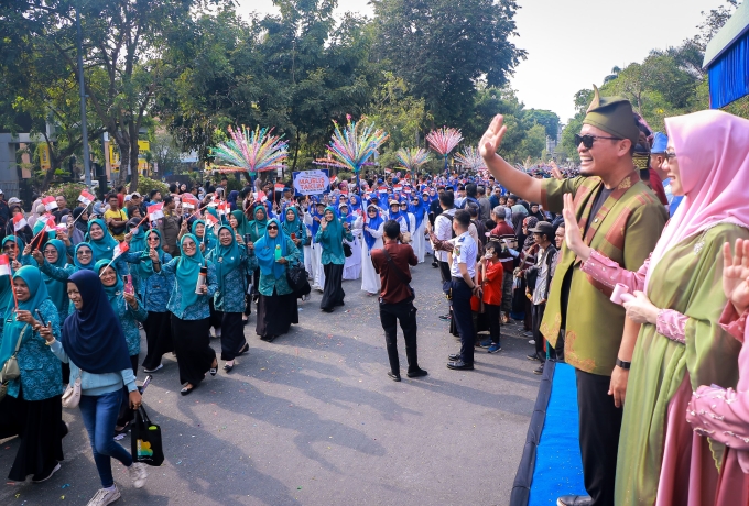 MTQ ke-57 Kota Pekanbaru Meriah, Ribuan Warga Padati Pawai dan Pembukaan