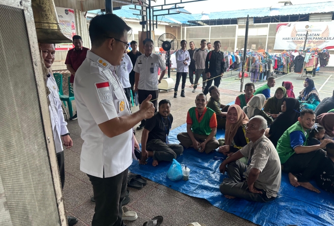 Kalapas Bagansiapiapi Sapa Pengunjung, Tebar Kebahagiaan di Layanan Kunjungan