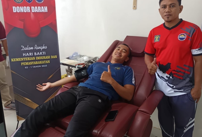 Lapas Bagansiapiapi Gelar Donor Darah Sambut Hari Bakti Kementerian Imigrasi dan Pemasyarakatan