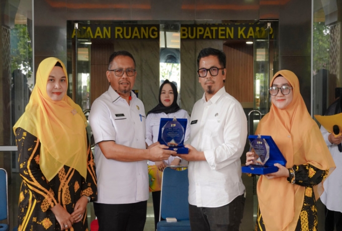 Pisah Sambut Hangat di PUPR Kampar: Afrudin Amga Resmi Jabat Plt Kadis