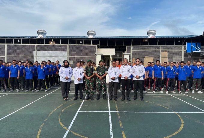 Upacara Kebangsaan di Lapas Bagansiapiapi: WBP Tunjukkan Disiplin dan Semangat Nasionalisme