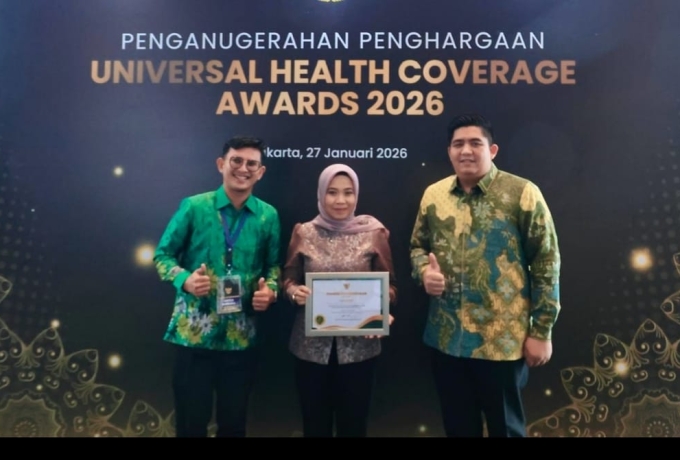99,01 Persen Warga Bintan Ter-cover BPJS Kesehatan, Bupati Roby Terima UHC Awards Kedua Kali
