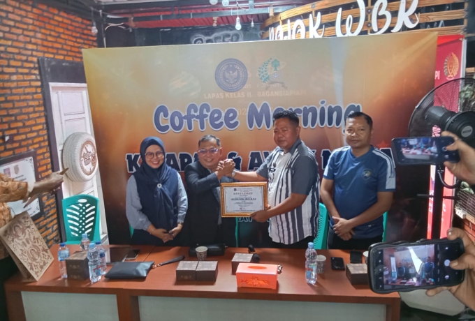 Gelar Coffee Morning, Kalapas Bagansiapiapi Gandeng Guru Jurnalistik Riau Perkuat Sinergi dengan Awak Media