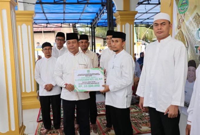 Safari Ramadhan di Bonai Darussalam, Wabup Syafaruddin : Jadikan Desa Sontang Sebagai Desa Percontohan di Rohul