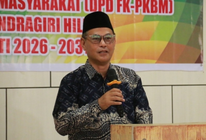 Pemkab Inhil Hadiri Pelantikan Pengurus DPD FK-PKBM Periode 2026-2031