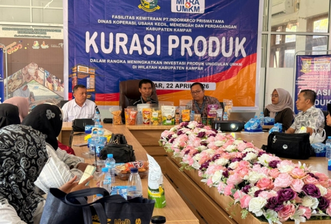 Gandeng Ritel Nasional, Disdagkop UMK Kampar Dorong UMKM Tembus Indomaret dan Alfamart