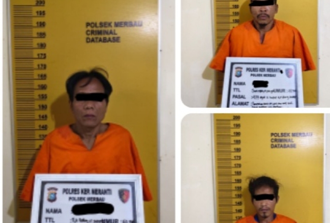 Bobol Rumah Walet di Tasik Putri Puyu, Tiga Terduga Pelaku Diciduk Polisi