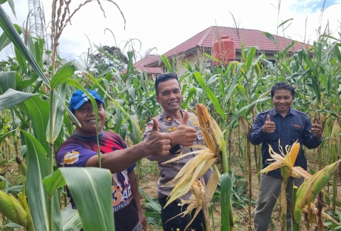 Polres Inhu Dukung Ketahanan Pangan Nasional