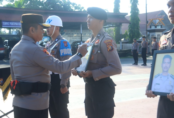AKBP Farouk Oktora Tegaskan Komitmen Disiplin, Dua Anggota Polres Inhil Diberhentikan Tidak Hormat