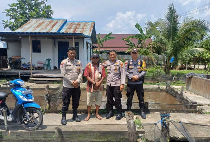 Polres Indragiri Hilir Turun ke Lorong Bunga Padi, Kawal Program Pekarangan Pangan Bergizi 