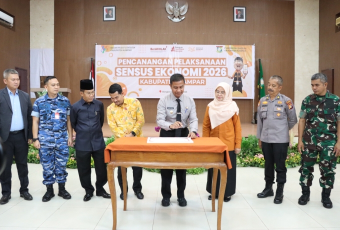 Bupati Ahmad Yuzar Canangkan Sensus Ekonomi 2026, Masyarakat dan Perusahaan Diminta Berpartisipasi