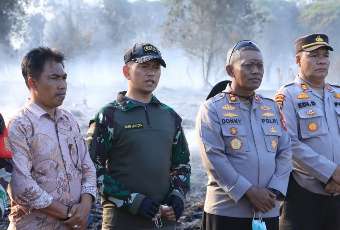 Dandim Inhil: Sinergi TNI-Polri, Pemerintah dan Masyarakat Kunci Cegah Karhutla Meluas