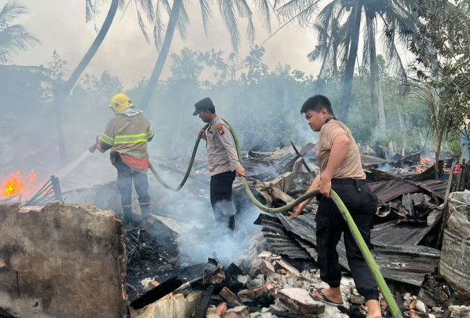 Rumah Warga di Selatpanjang Kota Terbakar, Sejumlah Barang Berharga Tak Terselamatkan