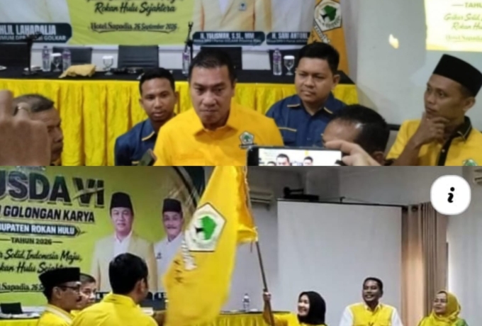 Musda VI Golkar Berakhir Aklamasi, Evi Juliana Nahkodai Golkar Rohul