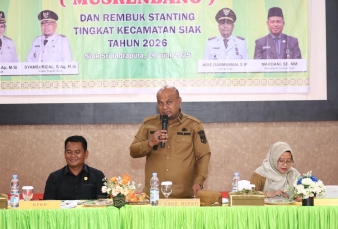 Pimpin Apel Pagi Perdana, Wabup Siak Sampaikan Kabar Baik, Selesaikan Tunda Bayar 2025