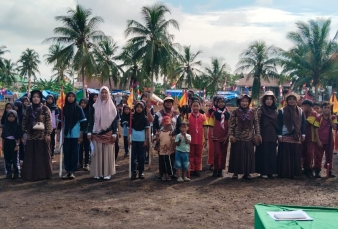 Pramuka Kecamatan Pelangiran Beraksi, Tanam Pohon dan Bangun Karakter