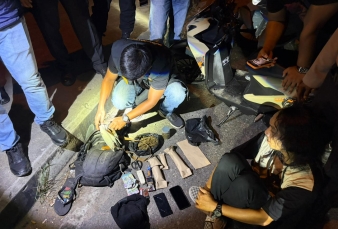 Polres Dumai Gagalkan Transaksi 300 Gram Ganja Saat Razia Premanisme