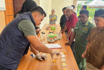 Perangkat Dua Desa di Bengkalis Jalani Tes Urine