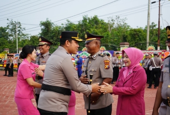 Kapolres Kepulauan Meranti Pimpin Sertijab Lima Perwira, Dorong Penguatan Kinerja