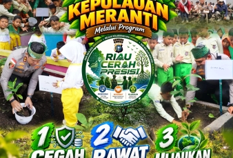Program Kapolda Riau, Kapolres Meranti Pusatkan Gerakan Riau CERAH Presisi di Desa Tenan