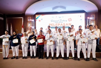 Lepas 469 Anggota Kontingen ke PORPROV VI Kepri, Bupati Iskandarsyah Tekankan Sportivitas dan Semangat Harmoni