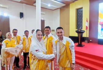 Bupati Cen Sui Lan Lepas 334 Kontingen Natuna ke Porprov VI Kepri 2026, Targetkan Prestasi Terbaik